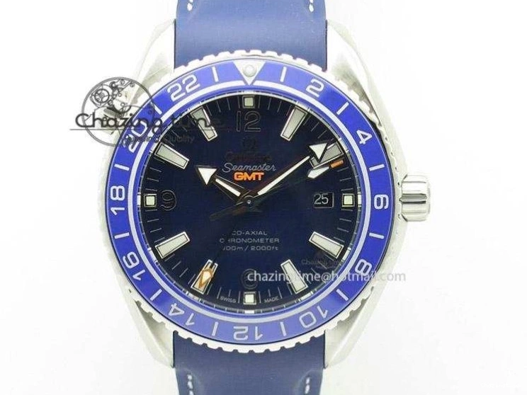 0812 Contemporary Planet Ocean SS Bp Maker 45mm Black Bezel Orange Numbers On SS Bracelet A 8217